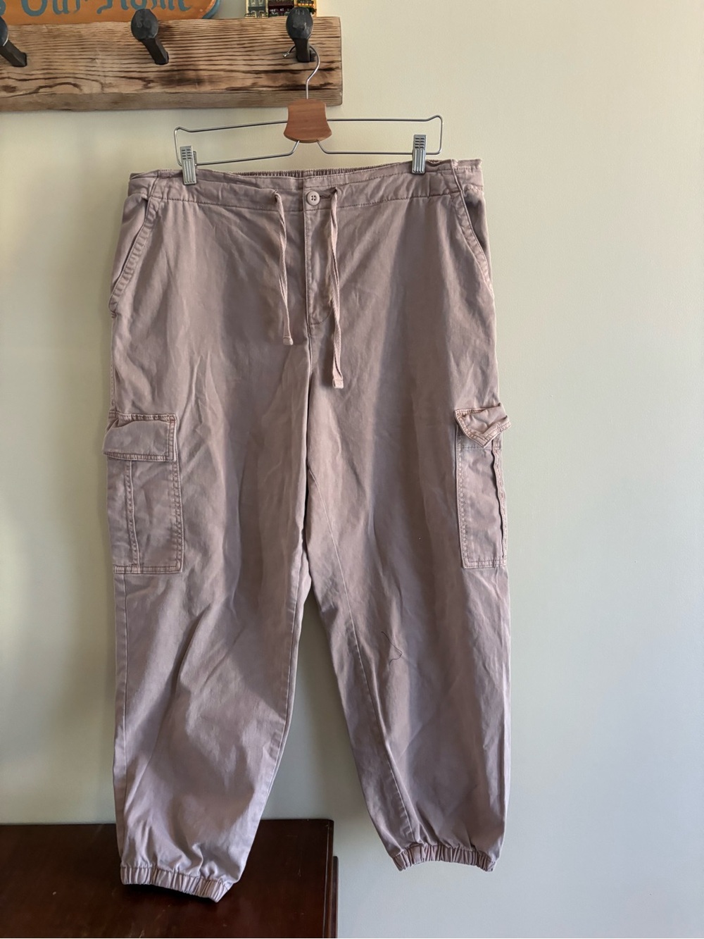 95.) George / Neutral Cargo Jogger Pants
